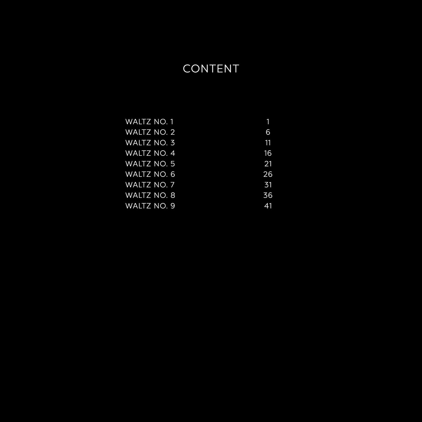 Kerim König - Waltzes (Sheet Music)